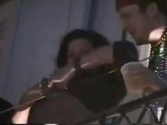 Mardi gras breast suck