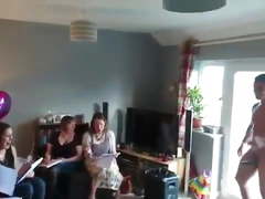 Ladies got a surprise with nude model