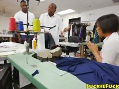 Asian babe analized by BBC after blowjob 